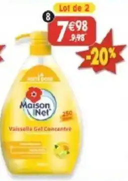 Maximo Maison Net Vaisselle Gel Concentré offre