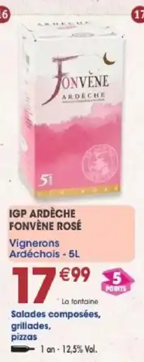 Maximo FONVÈNE IGP ARDÈCHE FONVÈNE ROSÉ offre