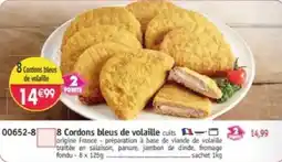 Maximo 8 cordons bleus de volaille offre