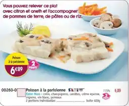 Maximo Entre Nous Poisson à la parisienne offre