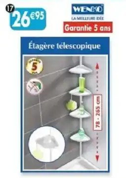 Maximo WENKO Étagère télescopique offre