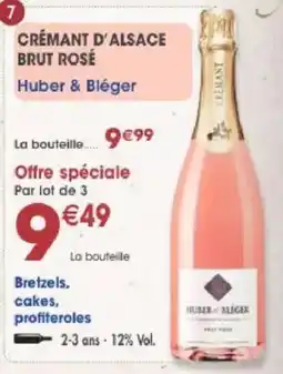 Maximo Huber & Bléger CRÉMANT D'ALSACE BRUT ROSÉ offre