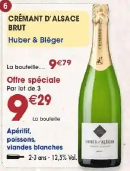 Maximo Huber & Bléger CRÉMANT D'ALSACE BRUT offre