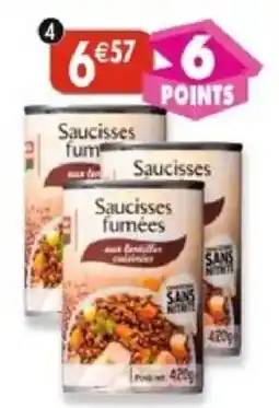 Maximo Saucisses fumées offre