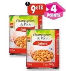 Maximo Champignons de Paris Entiers offre