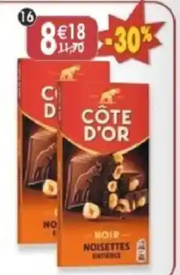 Maximo CÔTE D'OR NOIR NOISETTES ENTIERES offre