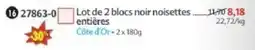 Maximo Côte d'Or blocs noir noisettes offre