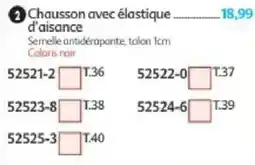Maximo Chausson avec élastique d'aisance offre