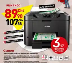 Hyperburo Canon IMPRIMANTE MULTIFONCTION JET D'ENCRE MAXIFY MB2750 offre