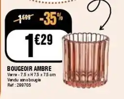 La Foir'Fouille Bougeoir ambre offre