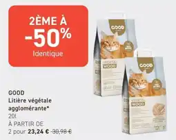 Tom&Co GOOD Litière végétale agglomérante offre