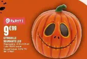 PARTY! CITROUILLE SOURIANTE LED