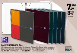 Hyperburo Oxford CAHIER NOTEBOOK A4+ offre