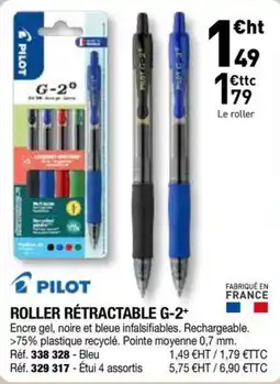 Hyperburo PILOT ROLLER RÉTRACTABLE G-2+ offre