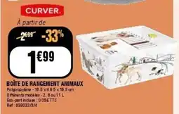 La Foir'Fouille CURVER BOÎTE DE RANGEMENT ANIMAUX offre