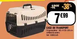 La Foir'Fouille CAGE DE TRANSPORT offre