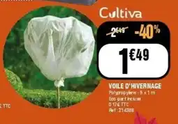 La Foir'Fouille Cultiva VOILE D'HIVER NAGE offre