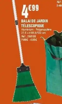 La Foir'Fouille Balai de jardin télescopique offre