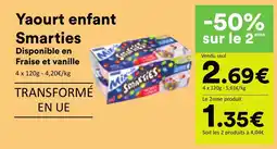 Hmarket Smarties Yaourt enfant offre