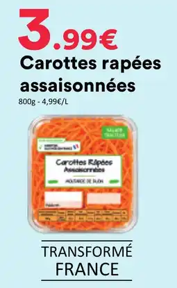 Hmarket Carottes rapées assaisonnées offre