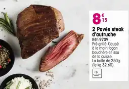 Croque Gel Pavés steak d'autruche offre