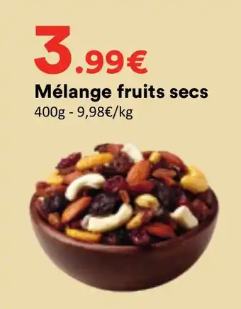 Mélange fruits secs