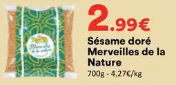 Hmarket Merveilles de la Nature Sésame doré offre