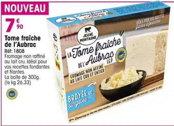 Jeune Montagne Tome fraîche de l'Aubrac