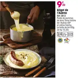 Croque Gel Aligot de l'Aubrac offre