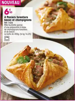 Croque Gel 4 Paniers forestiers bacon et champignons offre