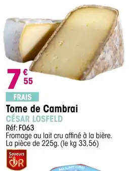 Croque Gel CÉSAR LOSFELD Tome de Cambrai offre