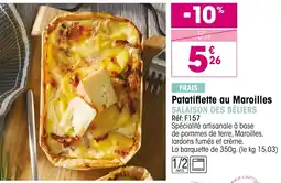 Croque Gel FRAIS Patatiflette au Maroilles offre