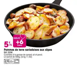 Croque Gel Pommes de terre sarladaises aux cèpes offre