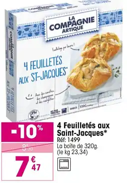Croque Gel 4 feuilletés aux st-jacques offre