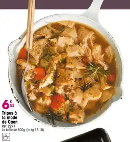 Croque Gel Tripes à la mode de Caen offre