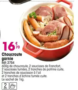 Croque Gel Choucroute garnie offre
