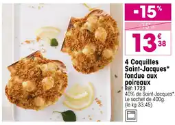 Croque Gel 4 Coquilles Saint-Jacques* offre
