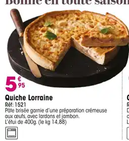 Croque Gel Quiche Lorraine offre