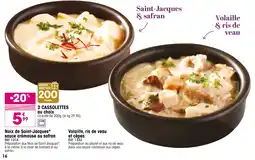 Croque Gel Noix de Saint-Jacques sauce crèmeuse au safran offre