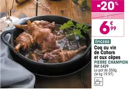 Croque Gel PIERRE CHAMPION Coq au vin de Cahors et aux cèpes offre
