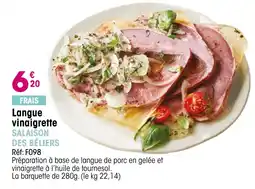 Croque Gel SALAIISON DES BÉLIERS Langue vinaigrette offre