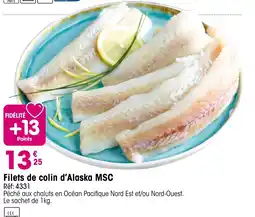 Croque Gel Filets de colin d'Alaska MSC offre