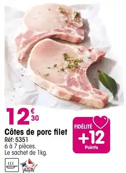 Croque Gel Côtes de porc filet offre
