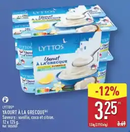 ALDI LYTTOS YAOURT À LA GRECQUE offre