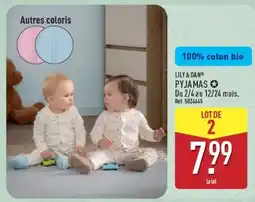 ALDI LILY & DAN PYJAMAS offre
