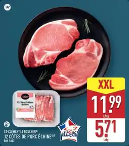 ALDI ST-CLÉMENT LE BOUCHER 12 CÔTES DE PORC ÉCHINE offre
