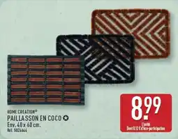 ALDI HOME CREATION PAILLASSON EN COCO offre