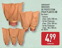 ALDI GARDENLINE HOUSSES DE PROTECTION POUR PLANTES offre
