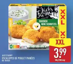 ALDI JACK'S FARM ESCALOPES DE POULET PANÉES offre