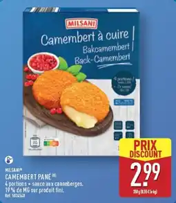 ALDI MILSANI CAMEMBERT PANÉ offre